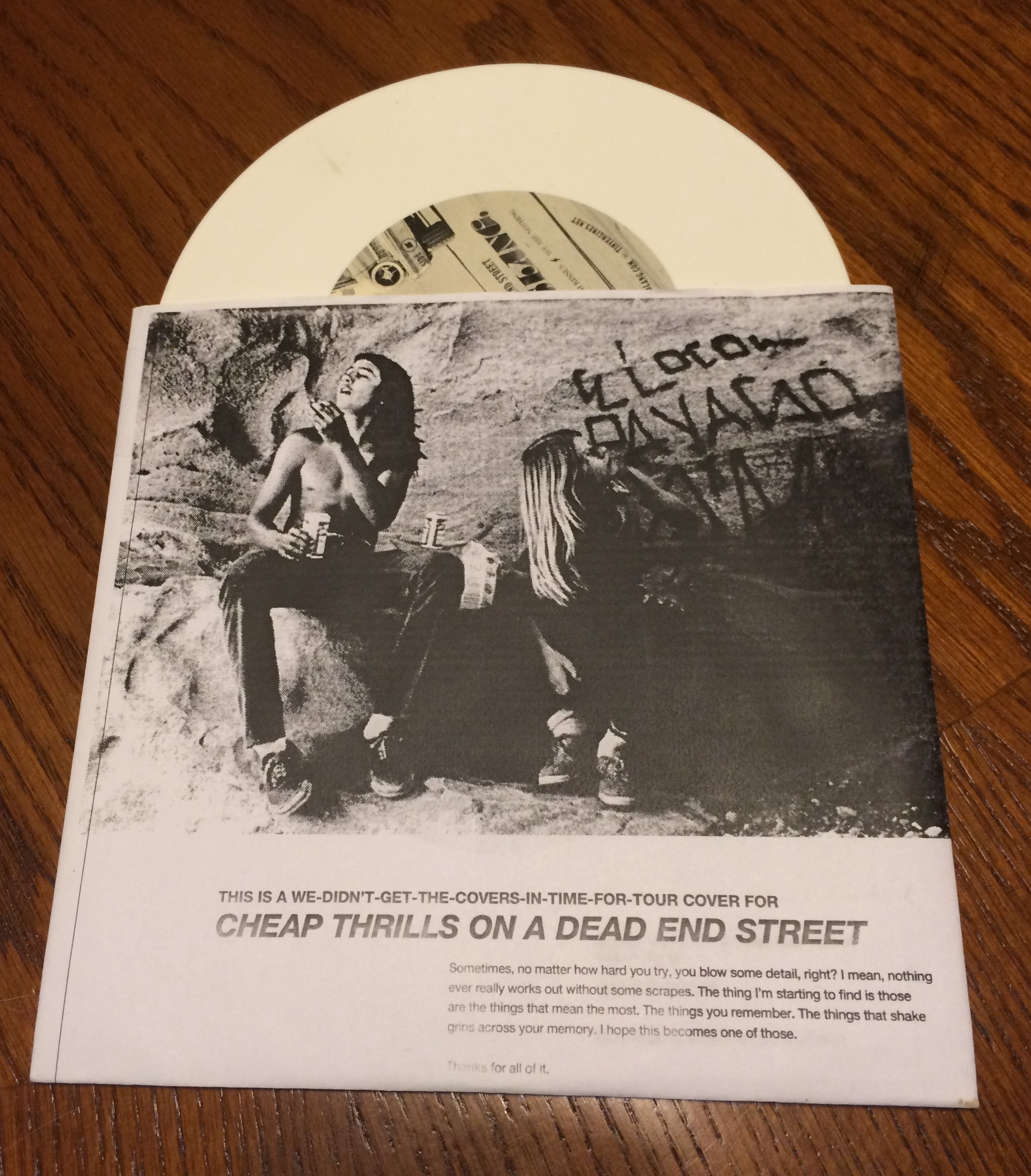 Footfall: Beach Slang Cheap Thrills on A Dead End Street (This-Is-A-We-Didn’t-Get-The-Covers-In-Time-For-Tour edition)