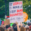 A Confused Protestor in Front of Morton’s Steakhouse Slams ‘Carnivore’ Brett Kavanaugh